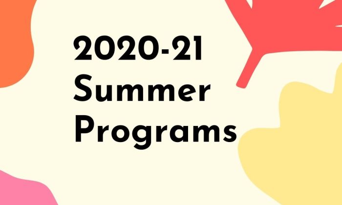 summer programs graphic