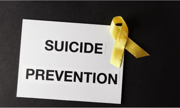 Suicide prevention ribbon