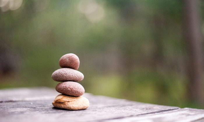 Rocks stacked